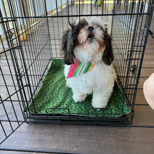 Forest Green waterproof crate mat.