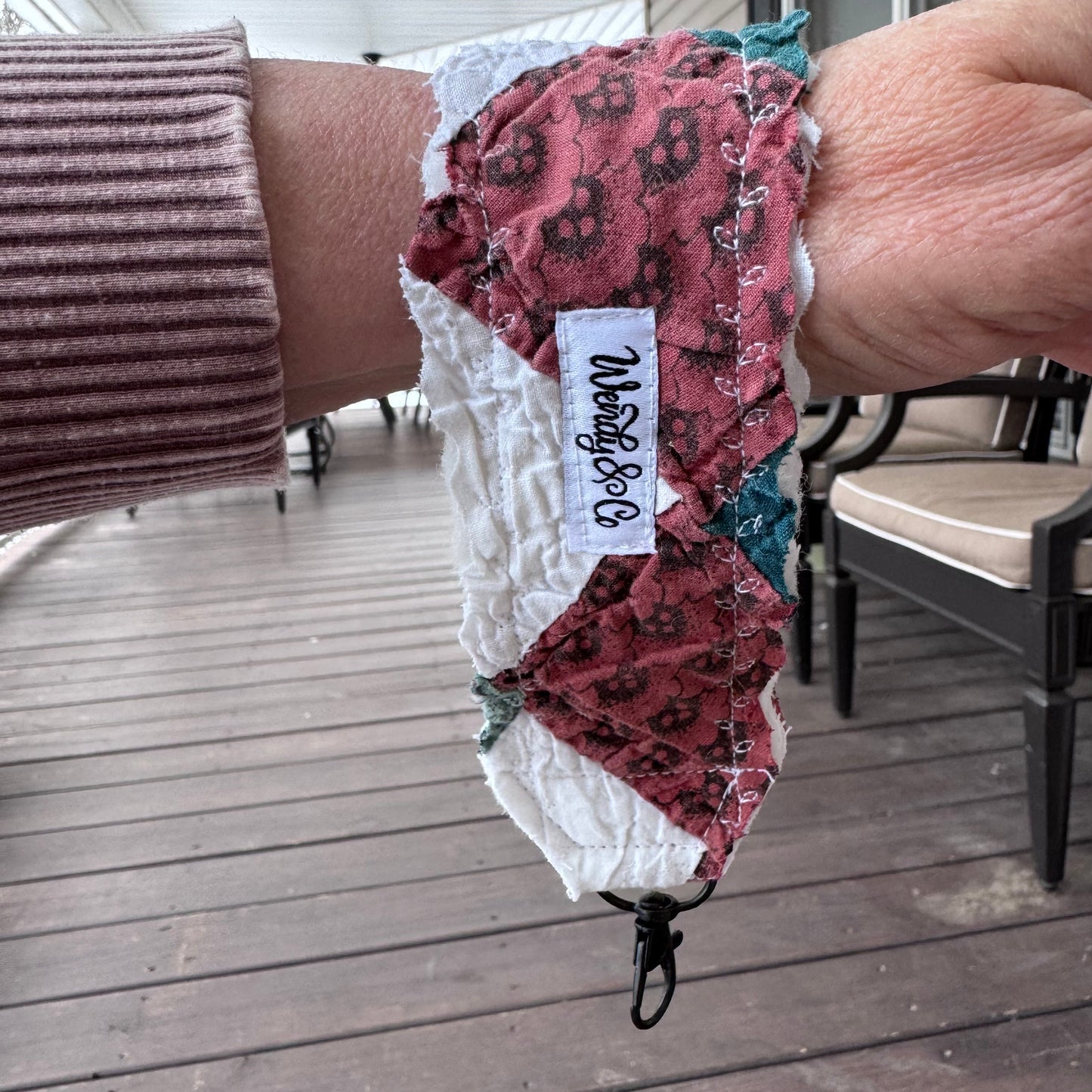 Loved & Found Granny's Quilt Key Fob