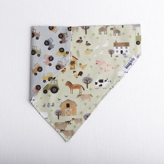 Homestead and tractor dog bandana.