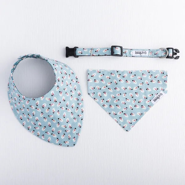 Frosty in Sky Blue Dog Bandana