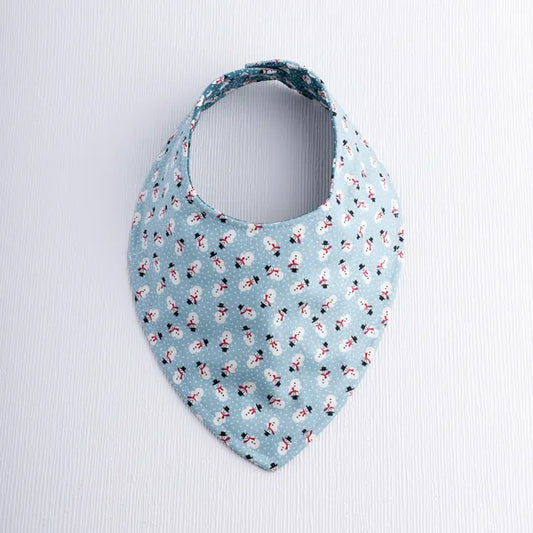 Frosty in Sky Blue Baby Bib