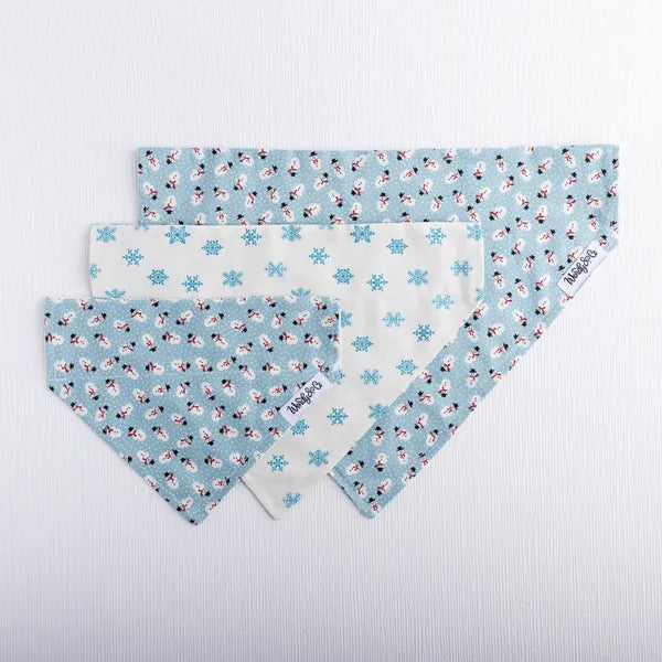Frosty in Sky Blue Dog Bandana