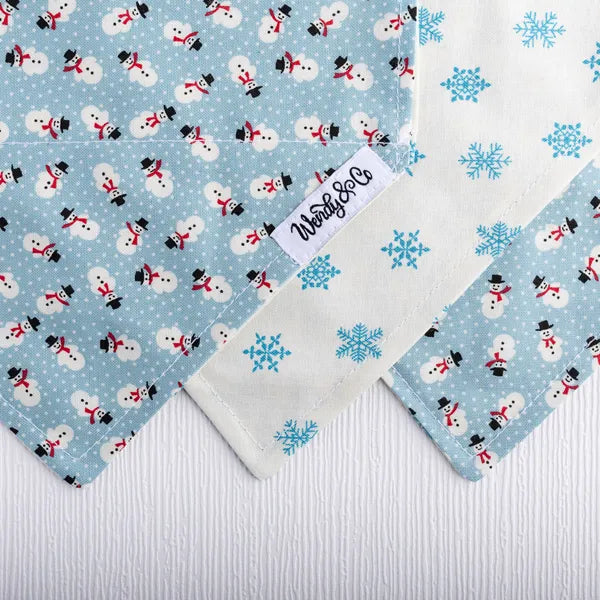 Frosty in Sky Blue Dog Bandana