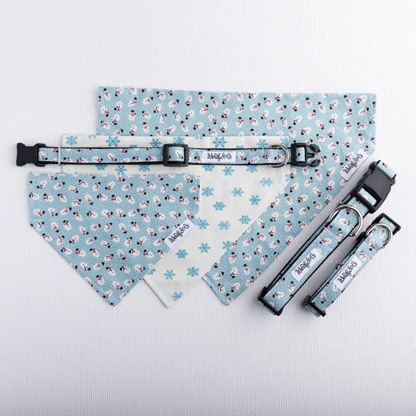 Frosty in Sky Blue Dog Bandana
