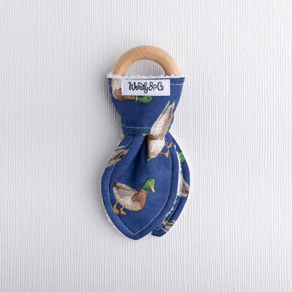 handmade mallard teether