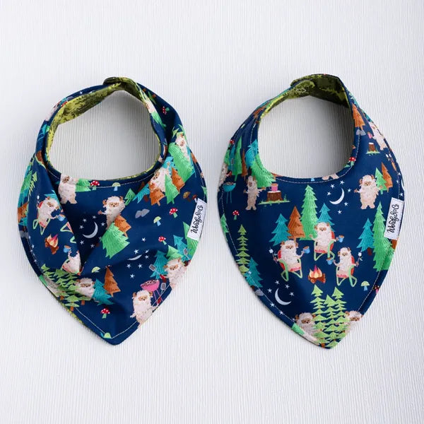 Both smooth front and classic front bib in Starry Night print.