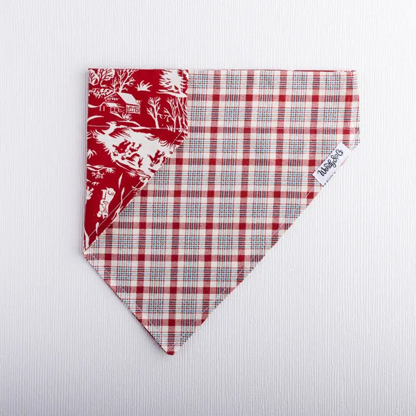 Snowtown Plaid Dog Bandana