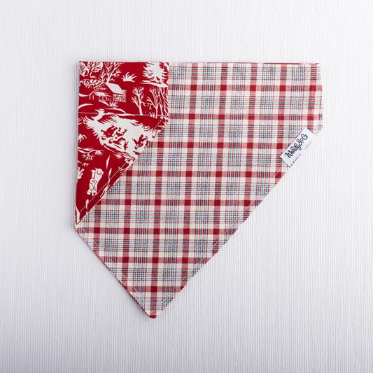 Snowtown Plaid Dog Bandana