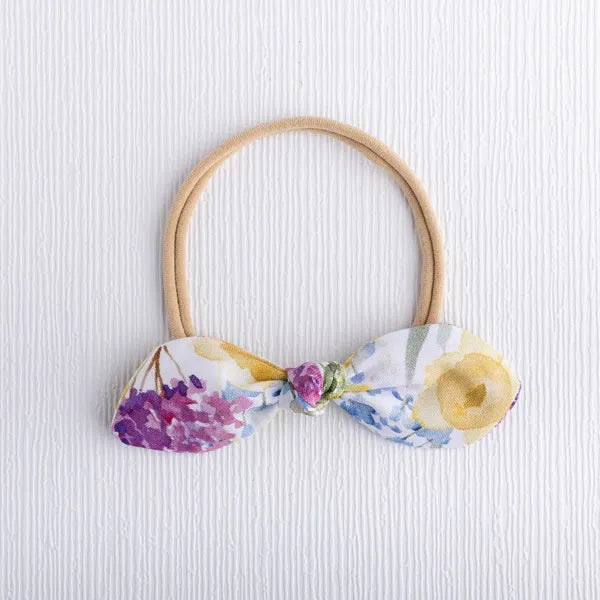 Spring floral baby headband.