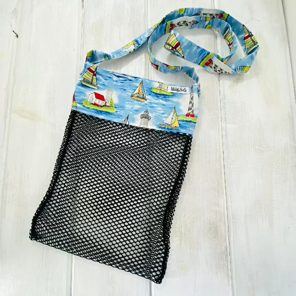 Lighthouse Shel Collection Bag