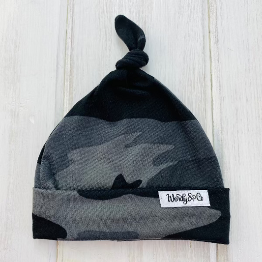 Camo in grays for newborn baby.