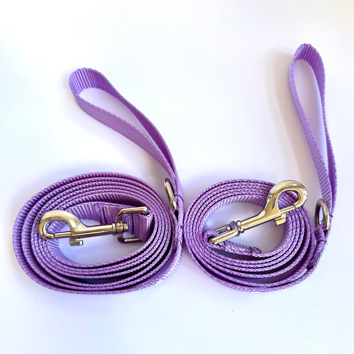 Purple lilac solid leash for pets.