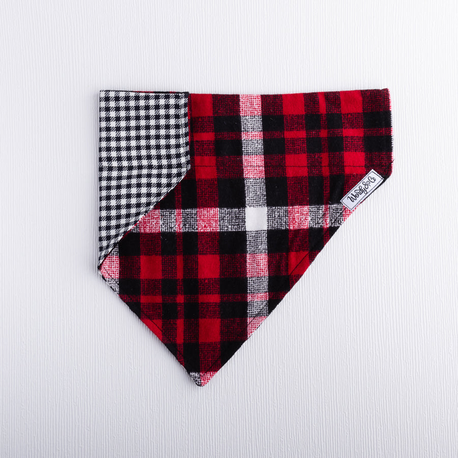 Cozy Plaid Dog Bandana