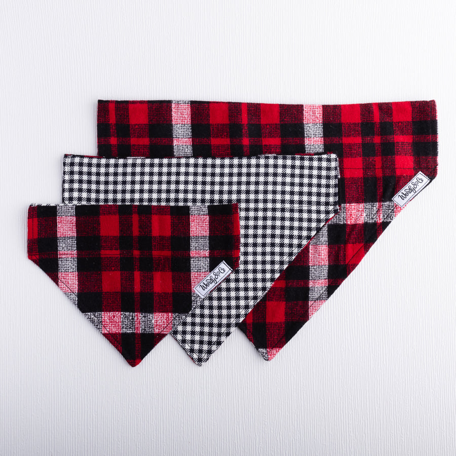 Cozy Plaid Dog Bandana