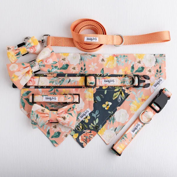 Cottage Bloom Pet Bow Tie