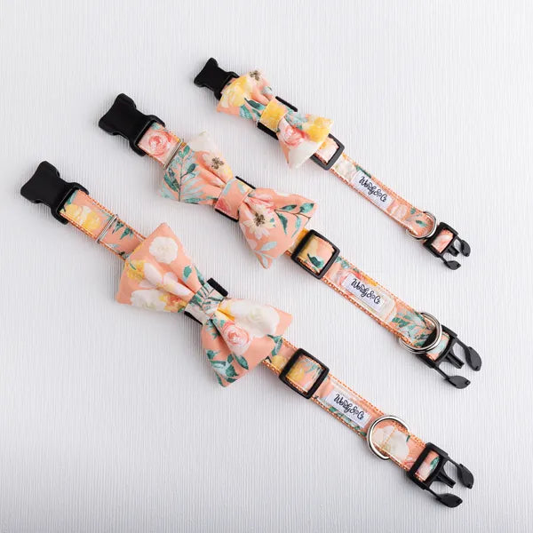 Cottage Bloom Pet Bow Tie