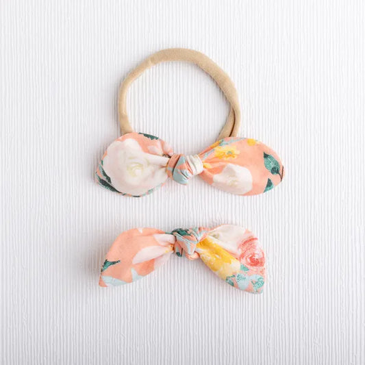 Cottage Bloom Baby Bow