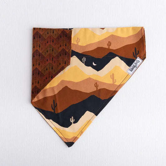 desert moon sunset over the collar dog bandana