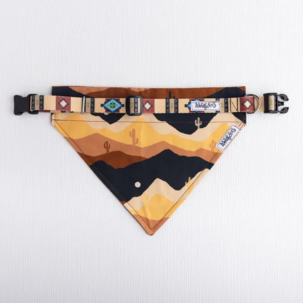 desert sunset dog bandana collar
