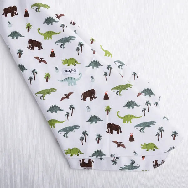Dinosaur print soft receiving blanket.