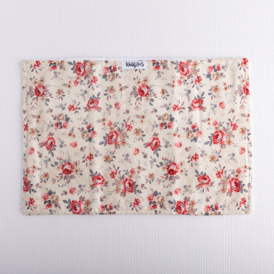 English Rose Burp Cloth