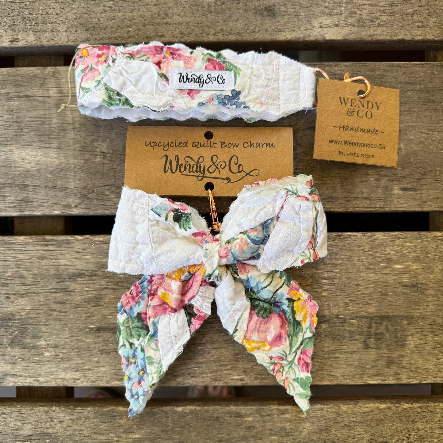 Junie Key Fob & Bow Charm Set