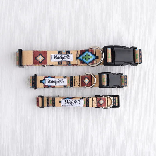 tribal western print dog collar