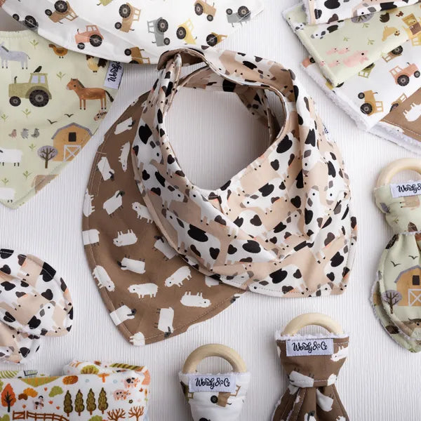 Cow farm print baby collection for baby.