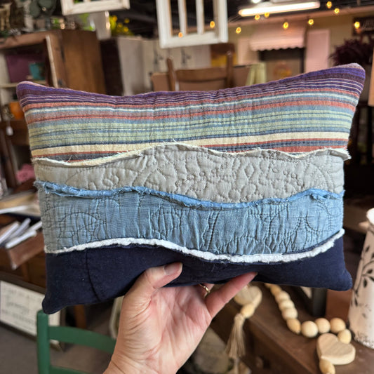 Sunset Blue Ridge Mountain Accent Pillow