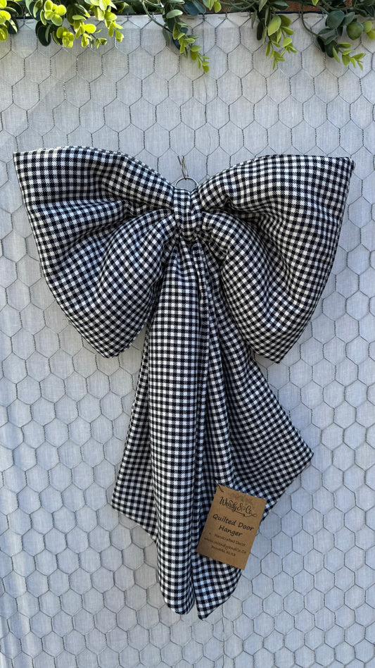 Blair Quilted Bow Door Hanger