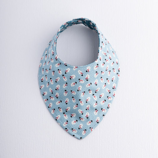 Frosty in Sky Blue Baby Bib