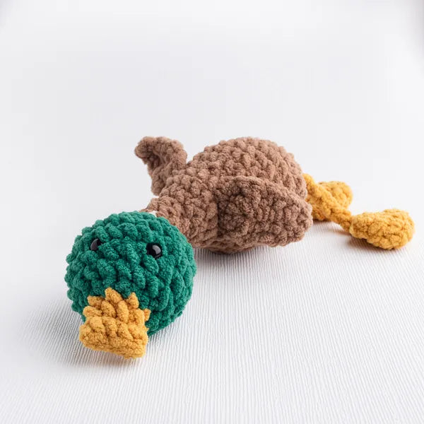 handmade stuffed mallard crochet