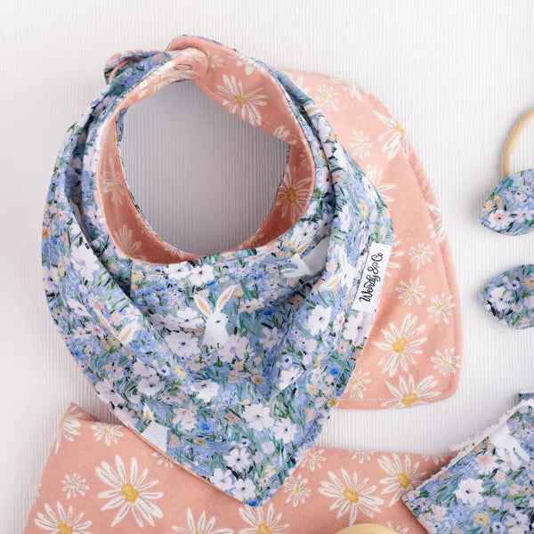 Petal and Hare collection with bunny and floral print.
