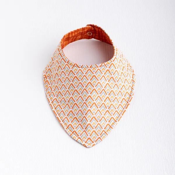 Pumpkin Spice Plaid Baby Bib