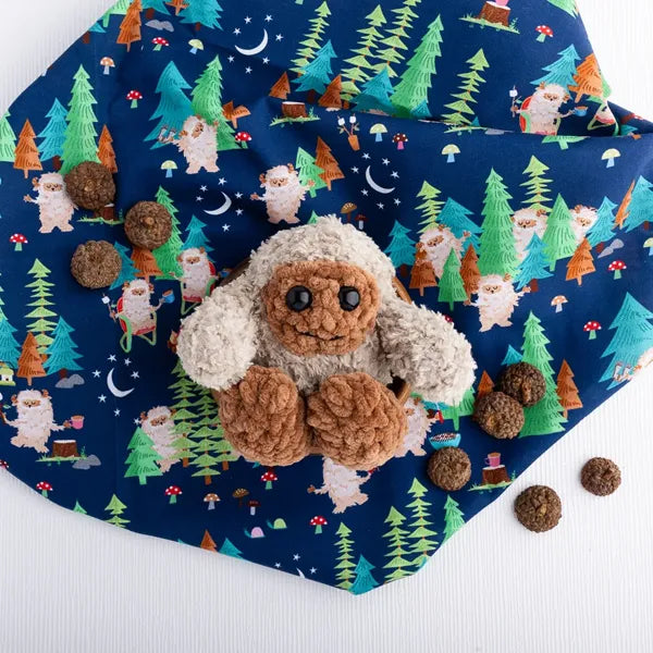 Hand crochet Little Big Foot- toddler gift.