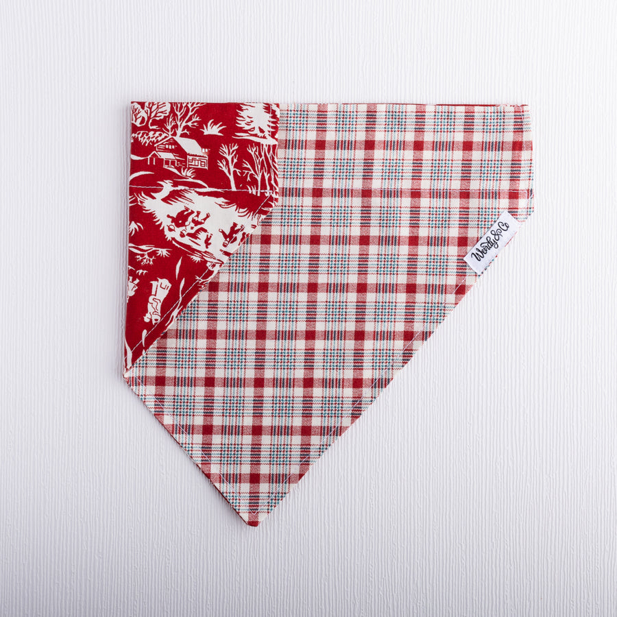 Snowtown Plaid Dog Bandana