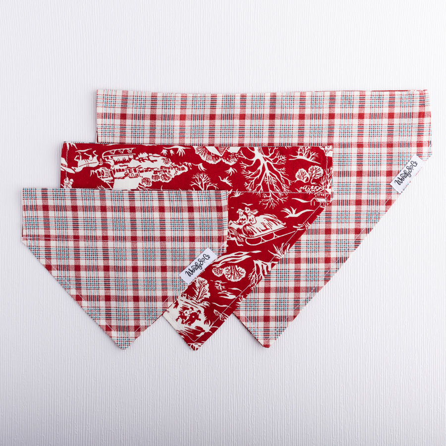 Snowtown Plaid Dog Bandana