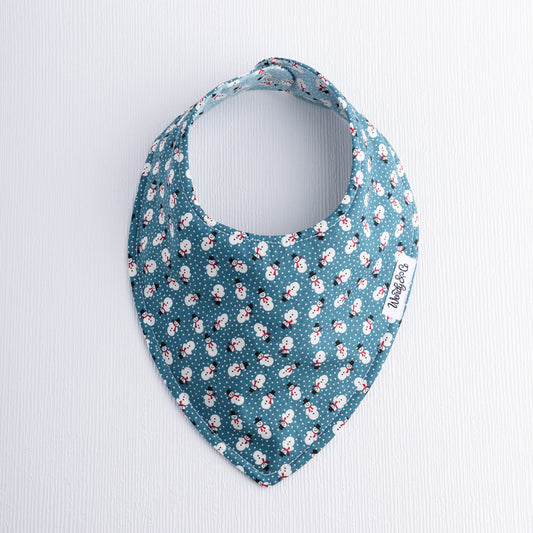 Frosty in Aqua Baby Bib