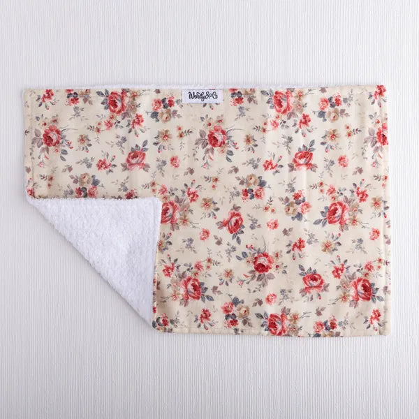 English Rose Burp Cloth