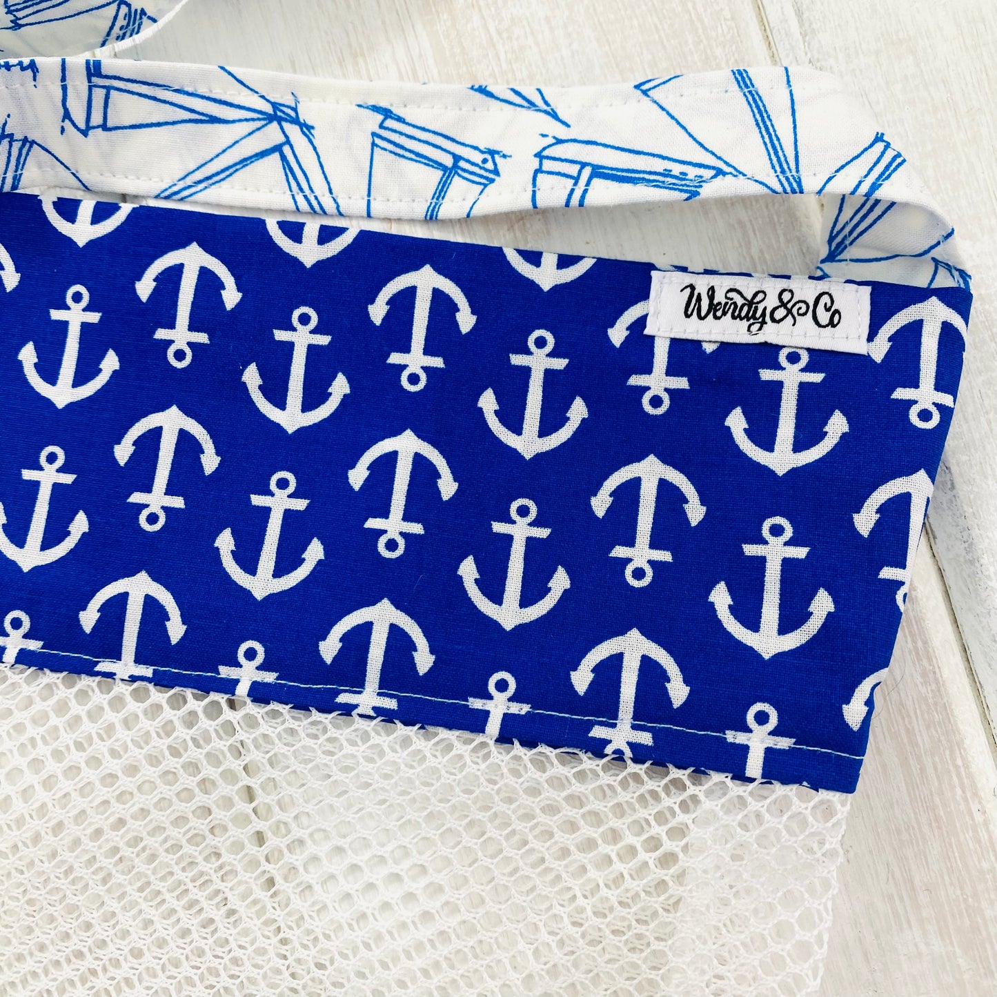 Royal Anchors Away Seashell Bag