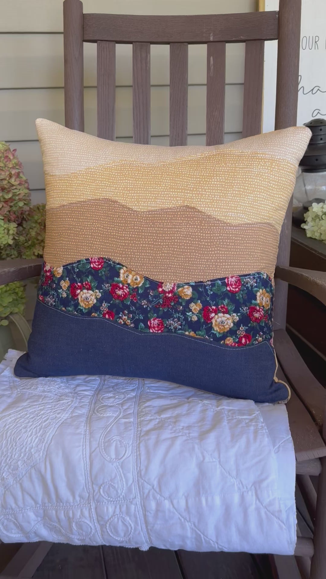 Blue Ridge Mountains Buttercup Sunset Pillow video.